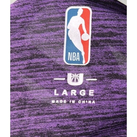 Los Angeles Lakers Shirt Purple NBA Short Sleeve Tee Basketball Game Team - Picture 11 of 13